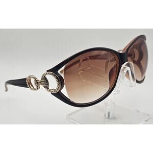 Jimmy Crystal New York Sunglasses Made With Swarovski Elements Brown Gradient K7